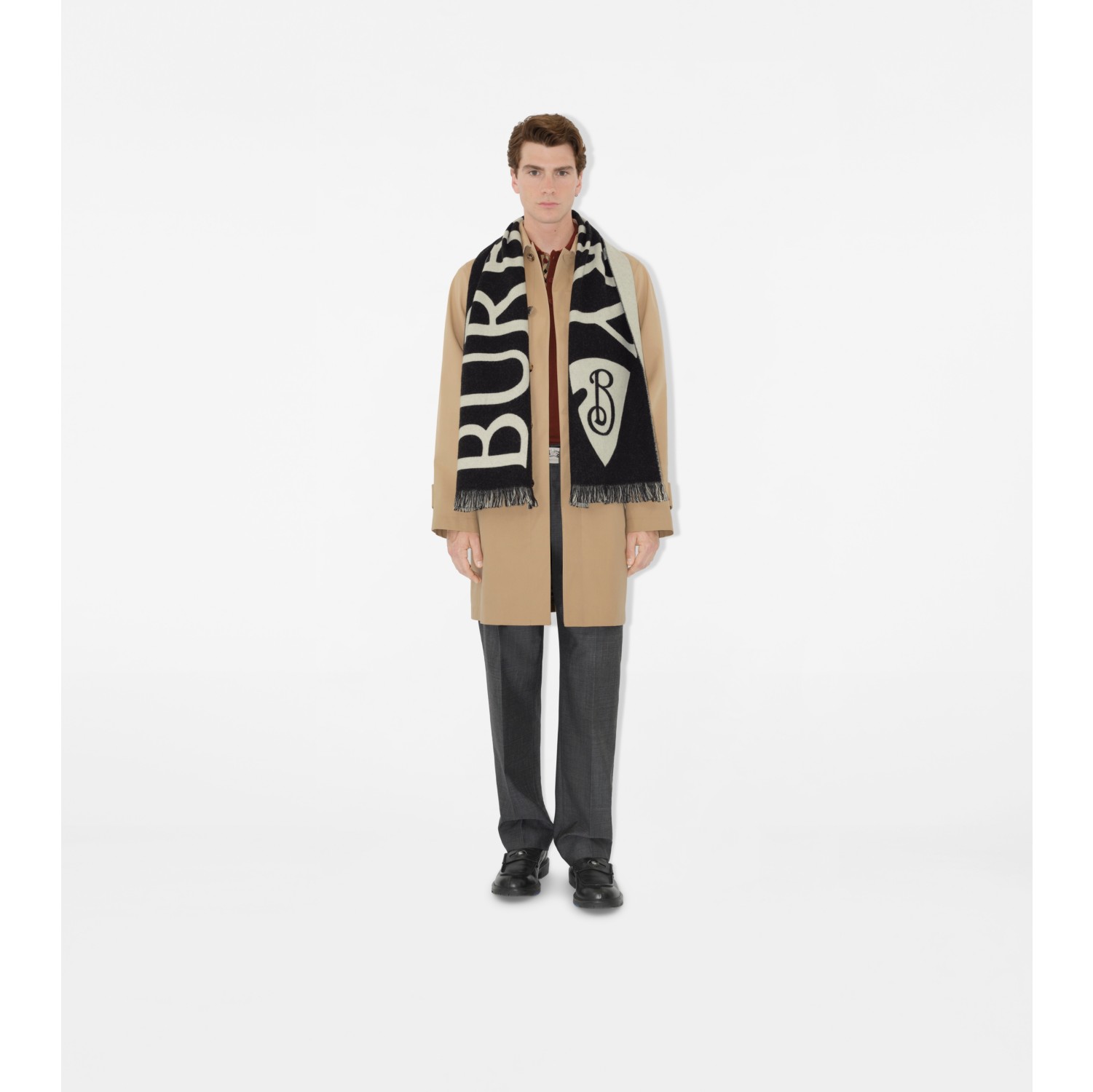 Logo Wool Scarf