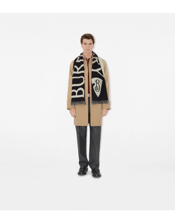 メンズ シルク、ウール、カシミアスカーフ | Burberry® 公式サイト
