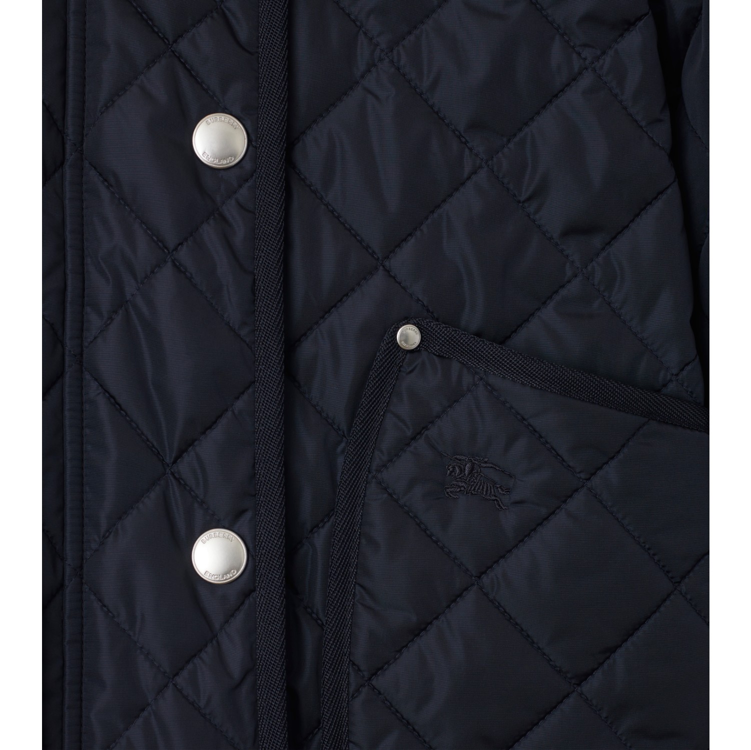 Cropped Quilted Nylon Jacket