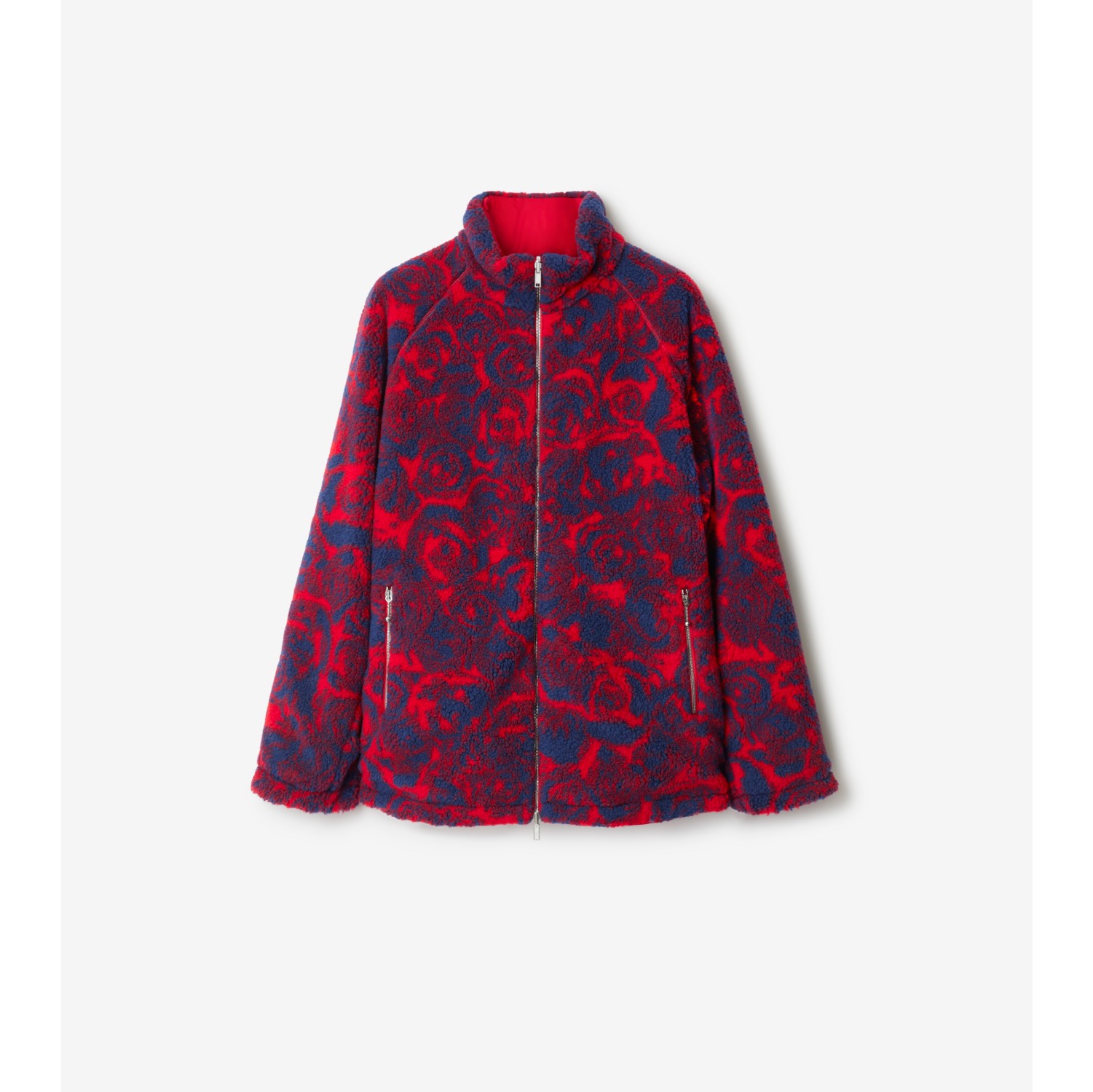 Red clearance plush jacket