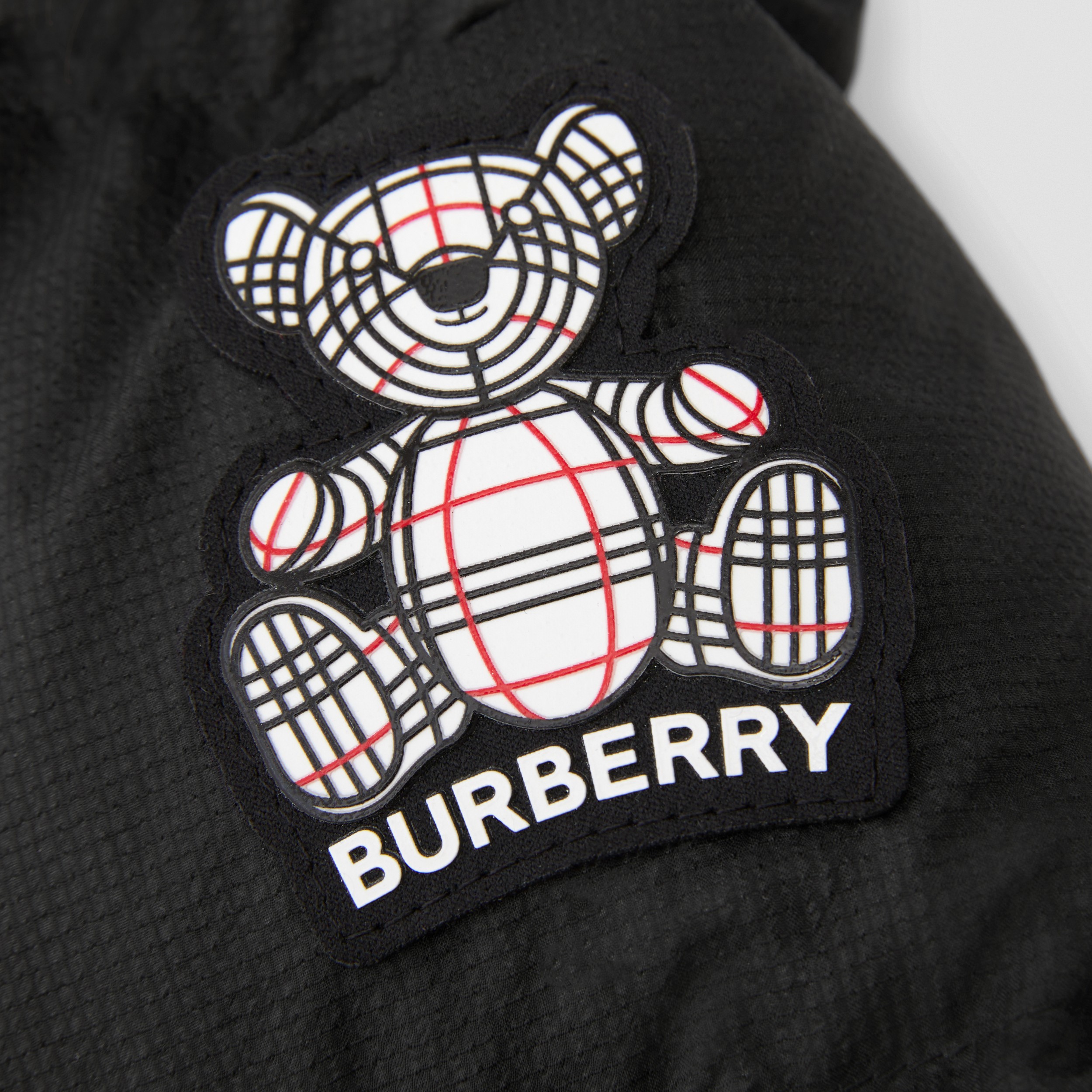 Thomas Bear Appliqué Nylon Puffer Jacket in Black - Children | Burberry® Official - 2