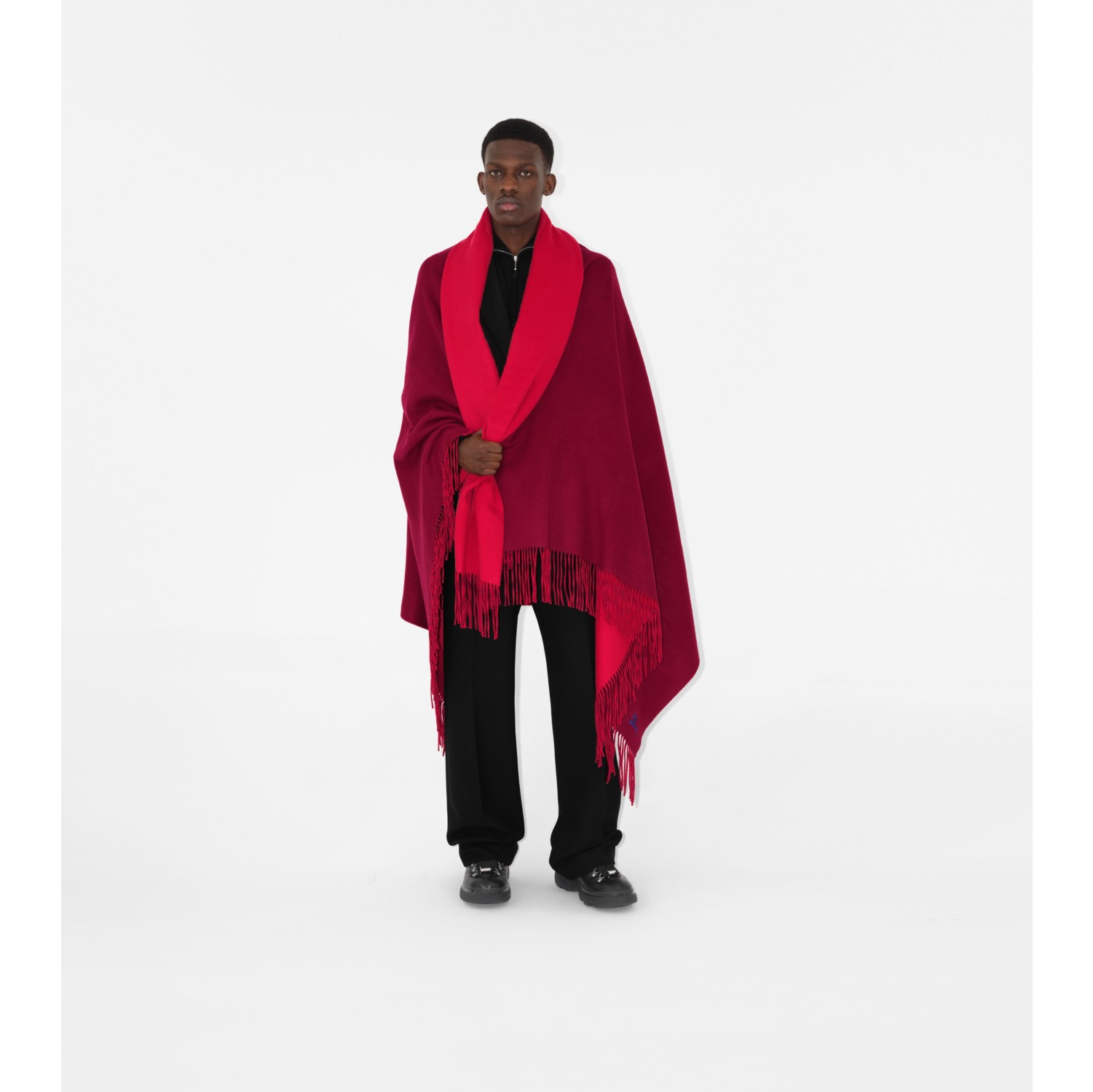 EKD Cashmere Blanket in Ripple/pillar | Burberry® Official