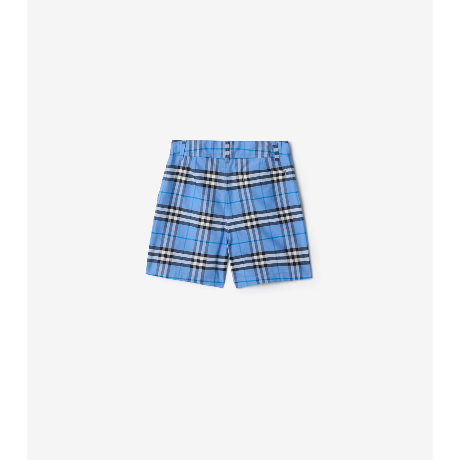 Check Cotton Oxford Shorts