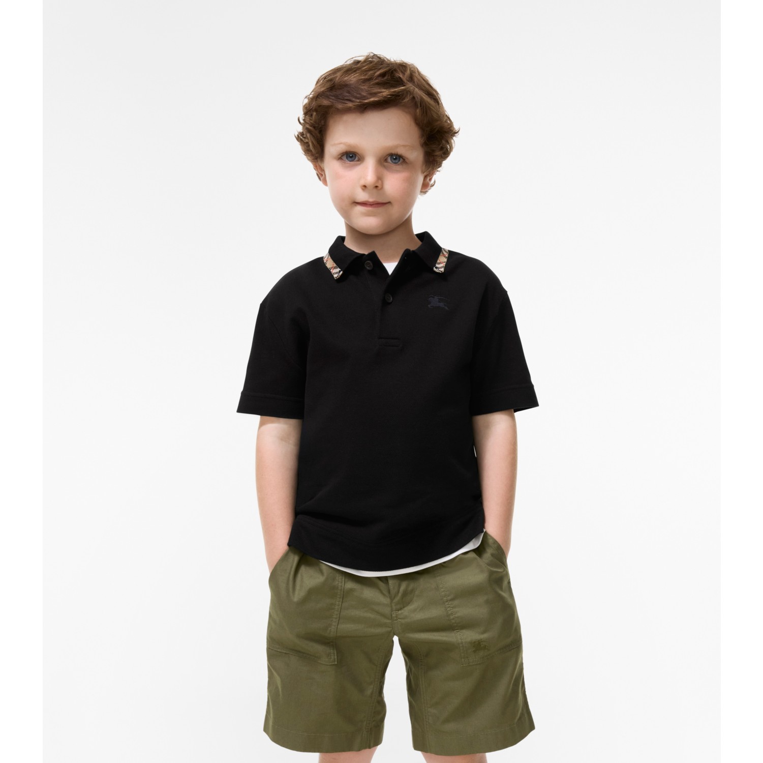 Polo en piqué de algodón