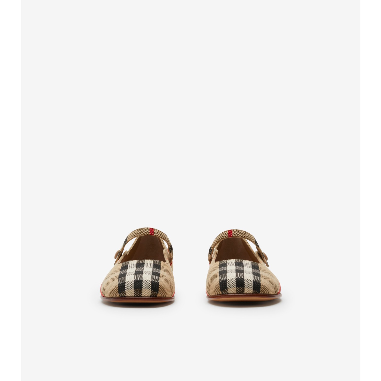 Burberry woven outlet flats