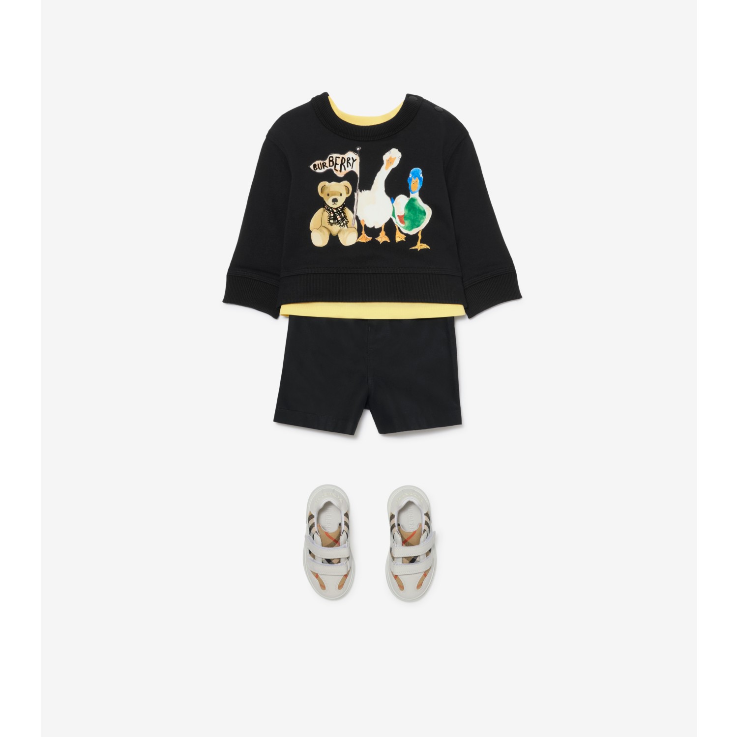 バーバリー　12y 150 トーマスベア　トレーナー BURBERRY 美品 バーバリー キッズ ノバチェック柄 トーマスベア
