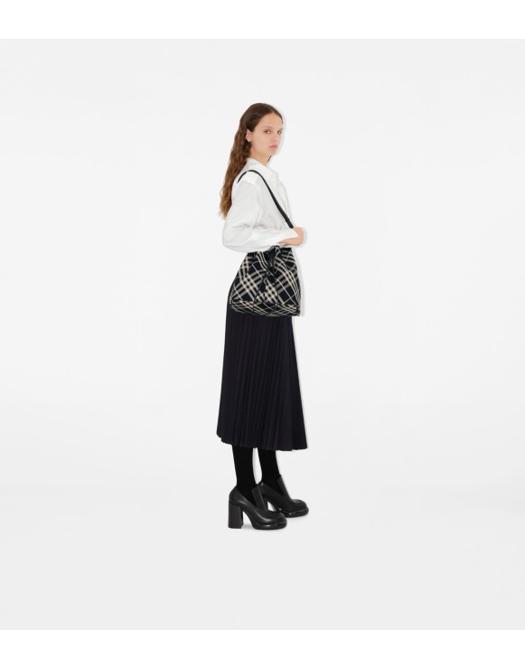 Medium Check Bucket Bag