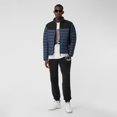 navy lightweight puffer jacket