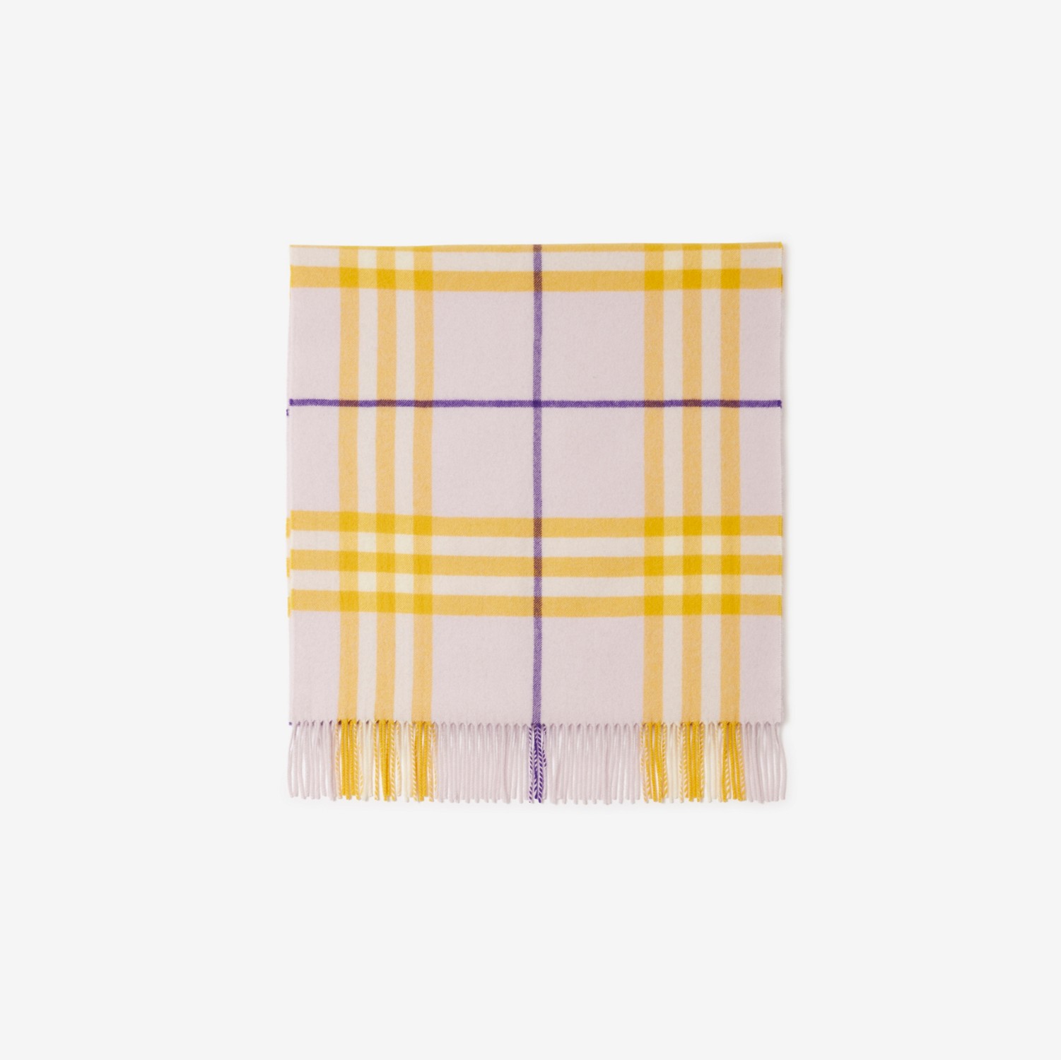 Wide Check Cashmere Scarf in Haze | Burberry® Official
