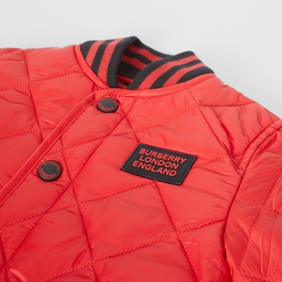 burberry red diamond quilted jacket