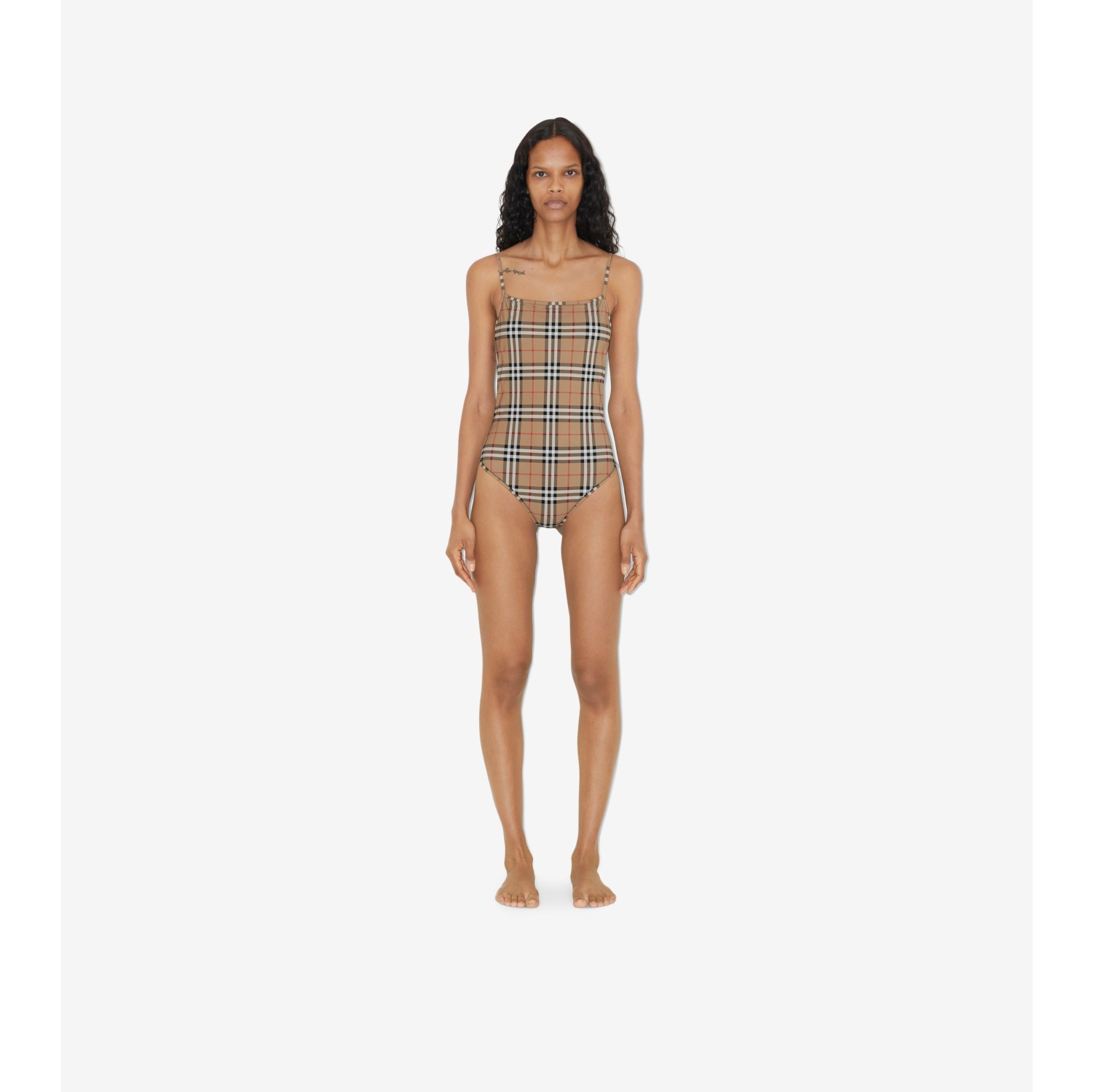 Burberry check swimsuit new arrivals