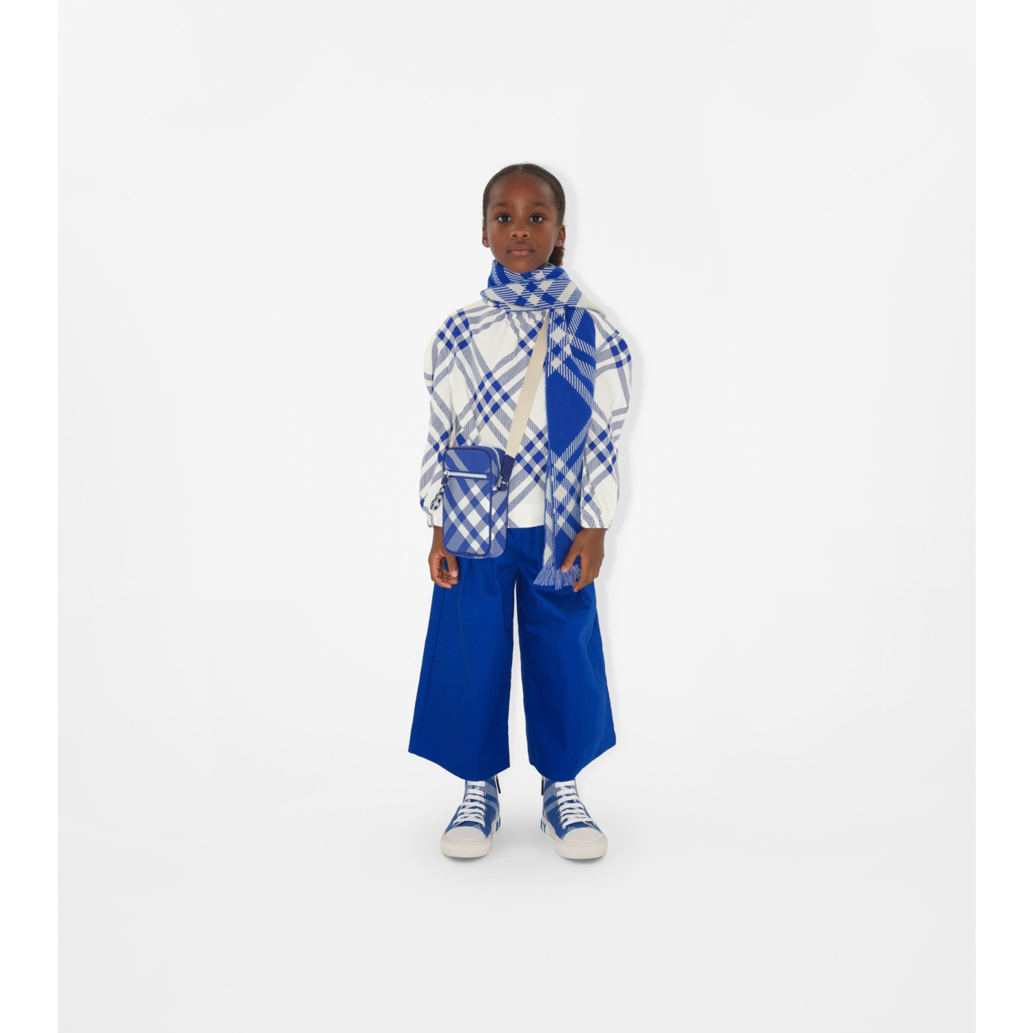 Burberry scarf 2025 kids blue