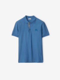 Cotton Polo Shirt in colour Blue