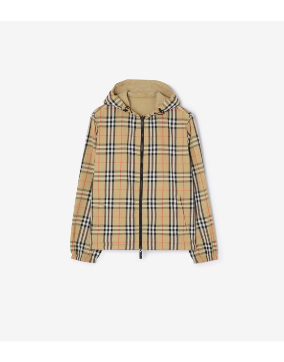 Reversible Check Newport Hooded Jacket