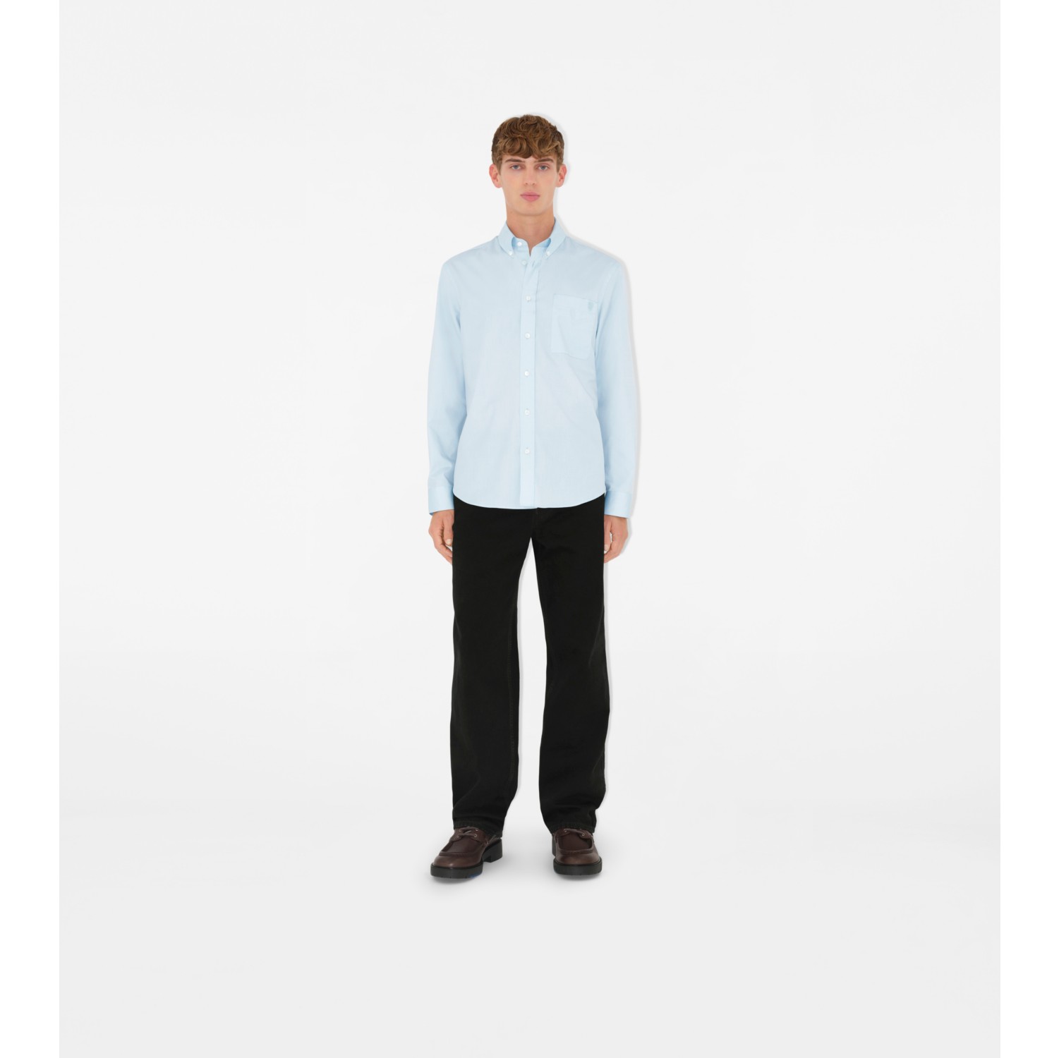 Camisa Oxford de corte holgado en algodón