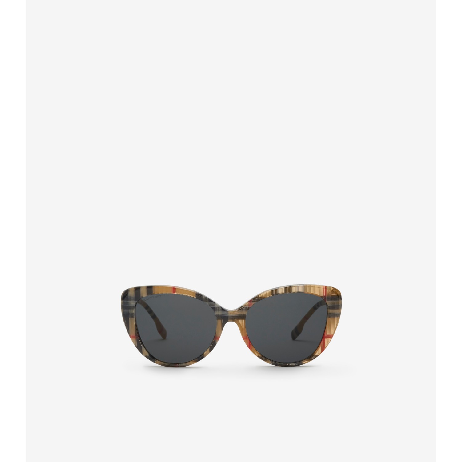Oversize-Sonnenbrille in Check