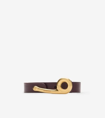 Thin Leather Bridle Belt in Rubus purple - Women | Burberry® Official