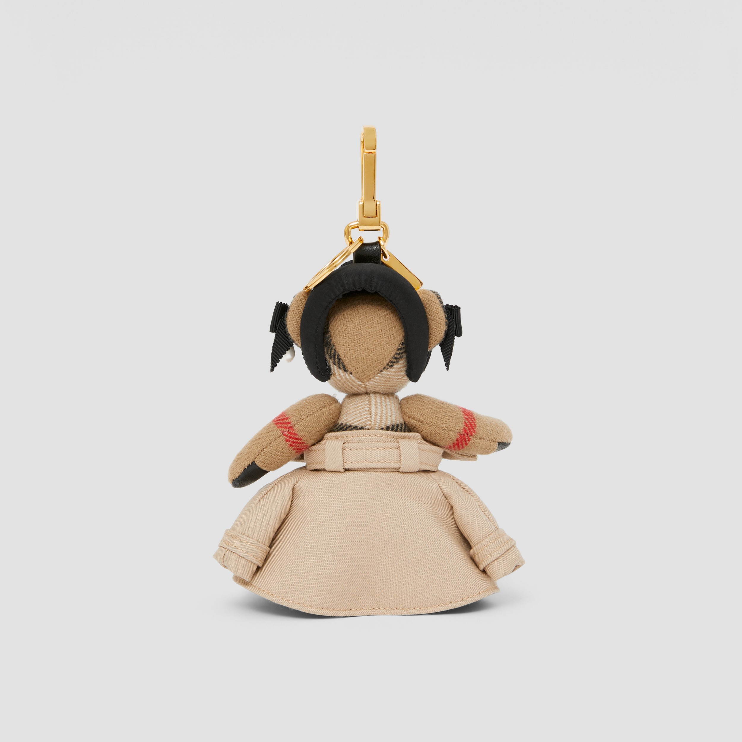Thomas Bear Charm in Trench Gown in Beige - Women | Burberry® Official - 4