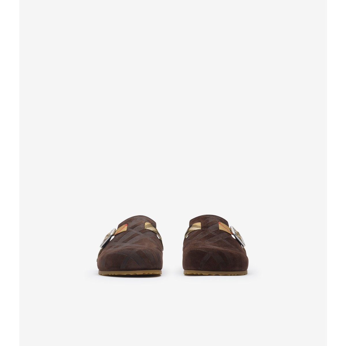  Check Suede Urchin Clogs