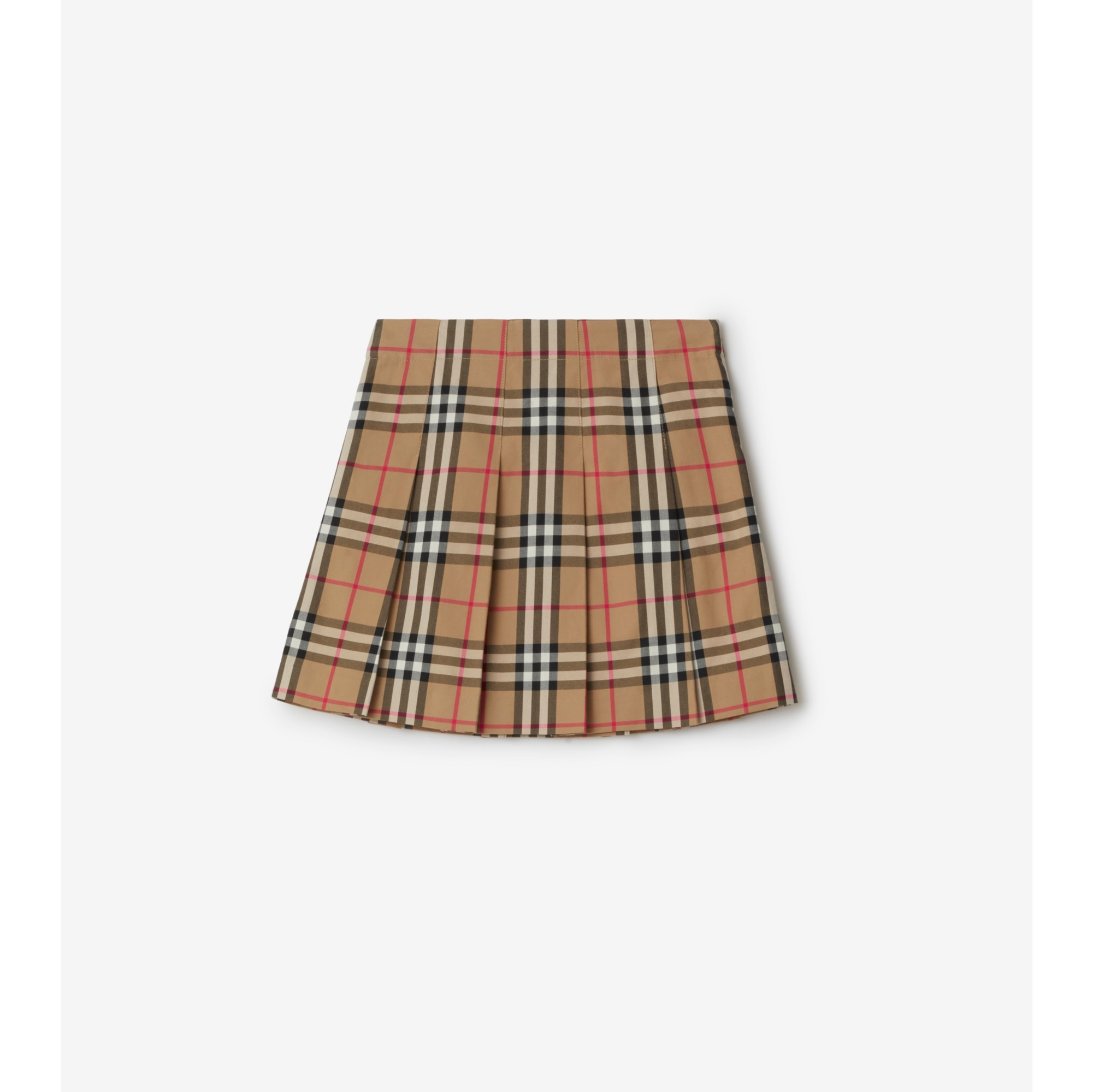 Burberry pleated skirt green deals