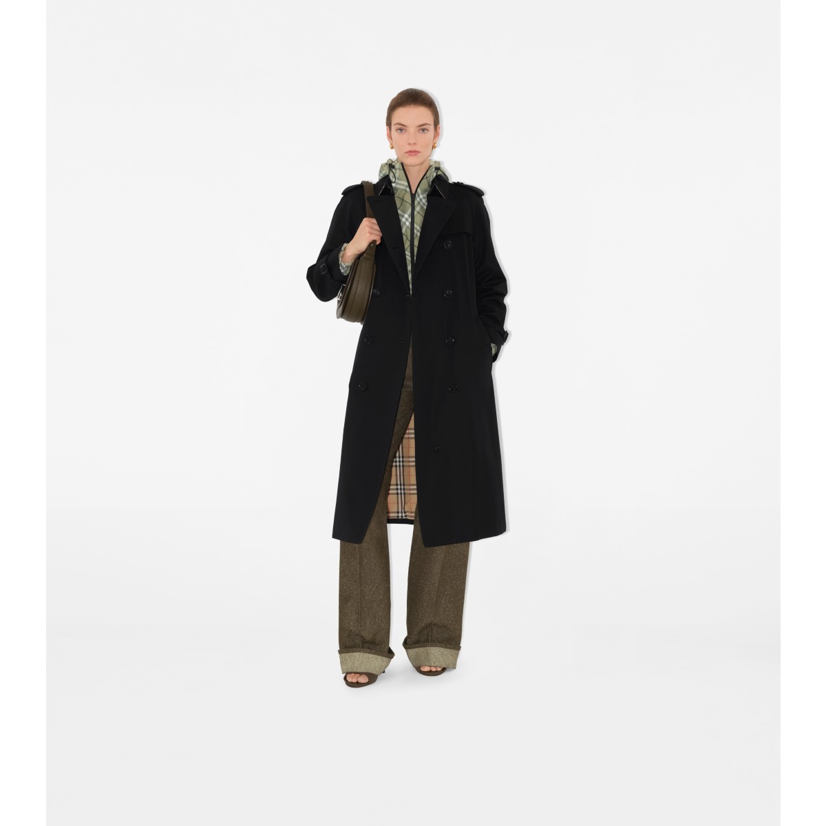  Check Long Waterloo Heritage Trench Coat