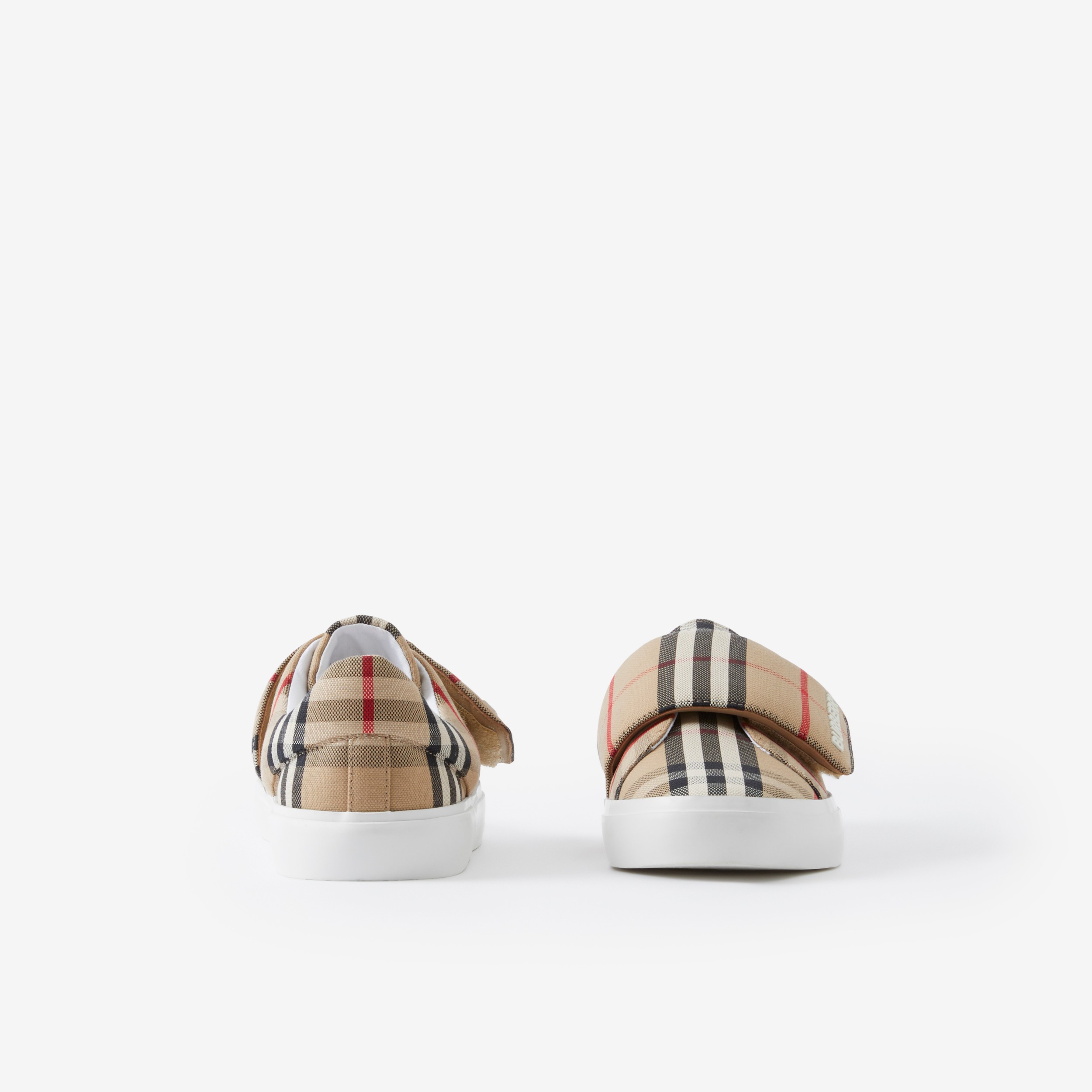 Zapatillas deportivas en algodón Check (Beige Vintage) - Niños | Burberry® oficial - 4