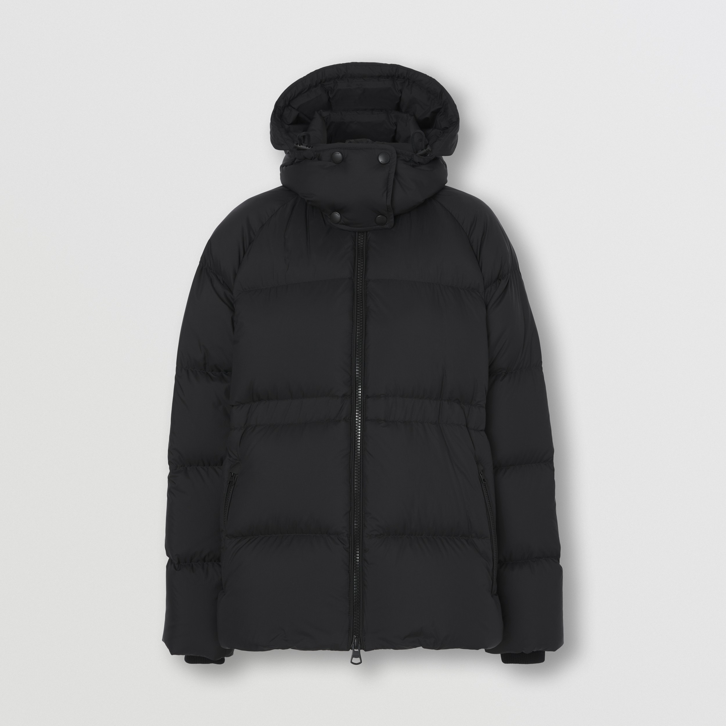 Detachable Hood Nylon Puffer Jacket in Black - Women | Burberry® Official - 4