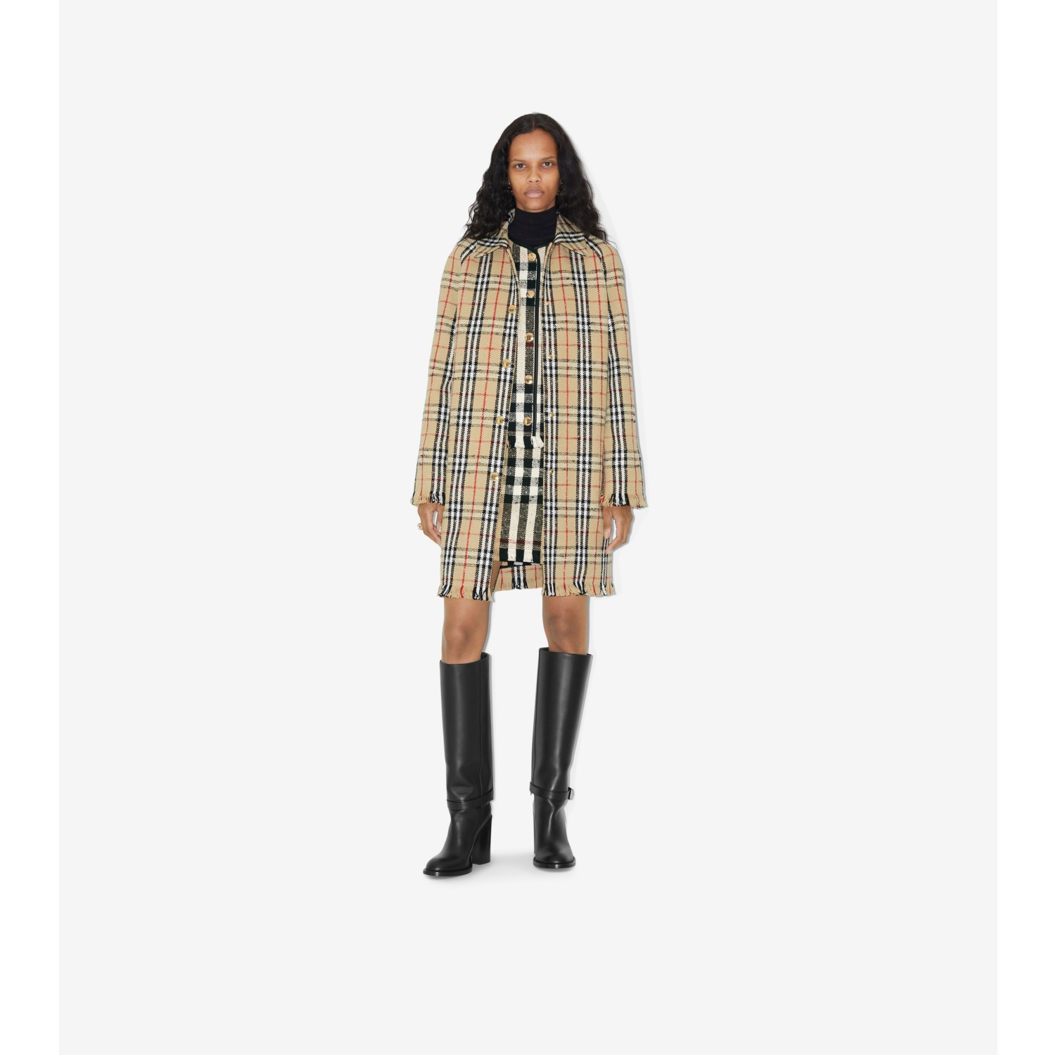 Burberry vintage 2025 check coat