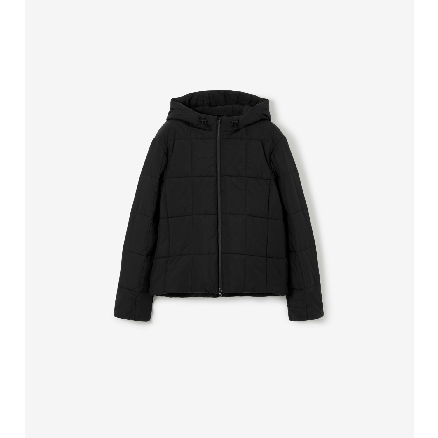 キルティング ナイロンジャケット (ブラック) - メンズ, ナイロン  