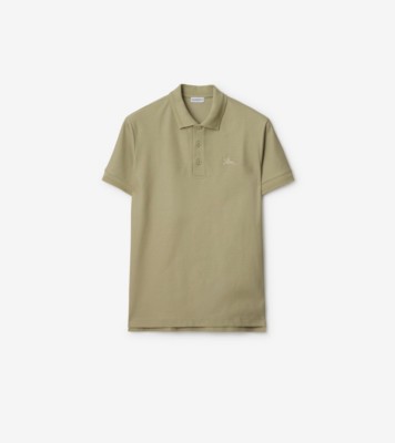 Cotton Polo Shirt in Skylark - Men | Burberry® Official