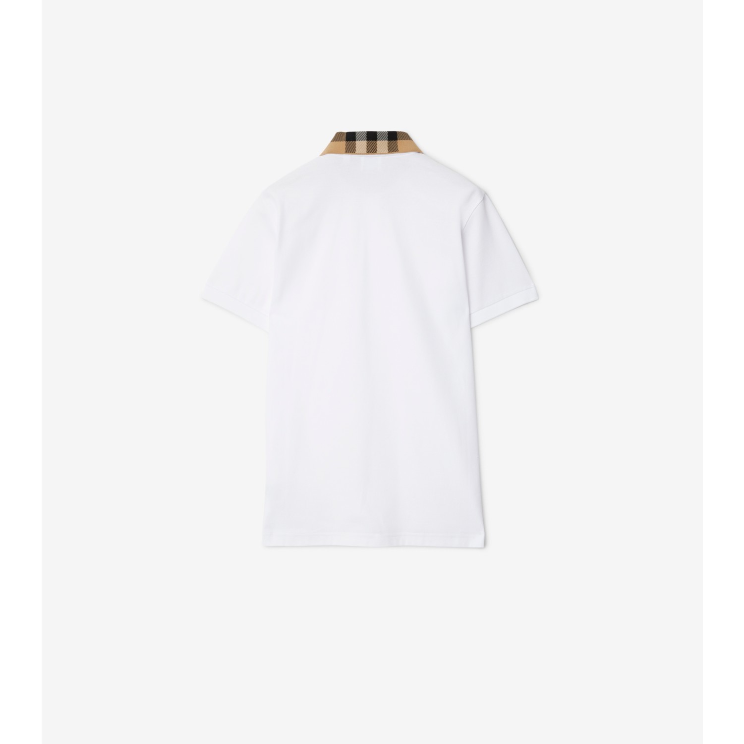 コットンポロシャツ (ホワイト), コットン | Burberry®公式サイト