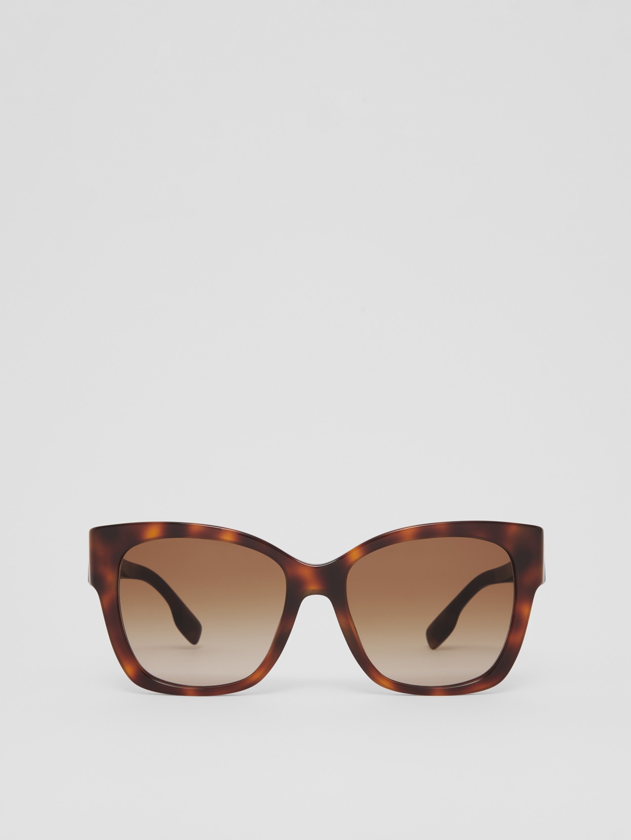 Monogram Motif Square Frame Sunglasses in Dark Tortoise Amber