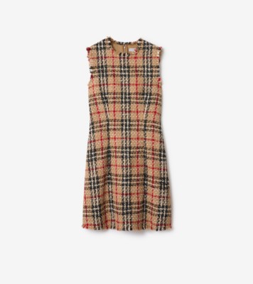 plaid dress beige Treasure & Bond Beige Plaid Sleeveless Mini Dress