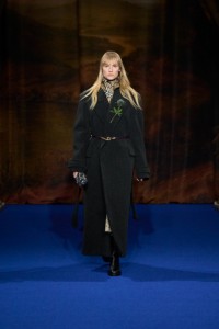 Model Jessica Madsen wearing a Tailored coat