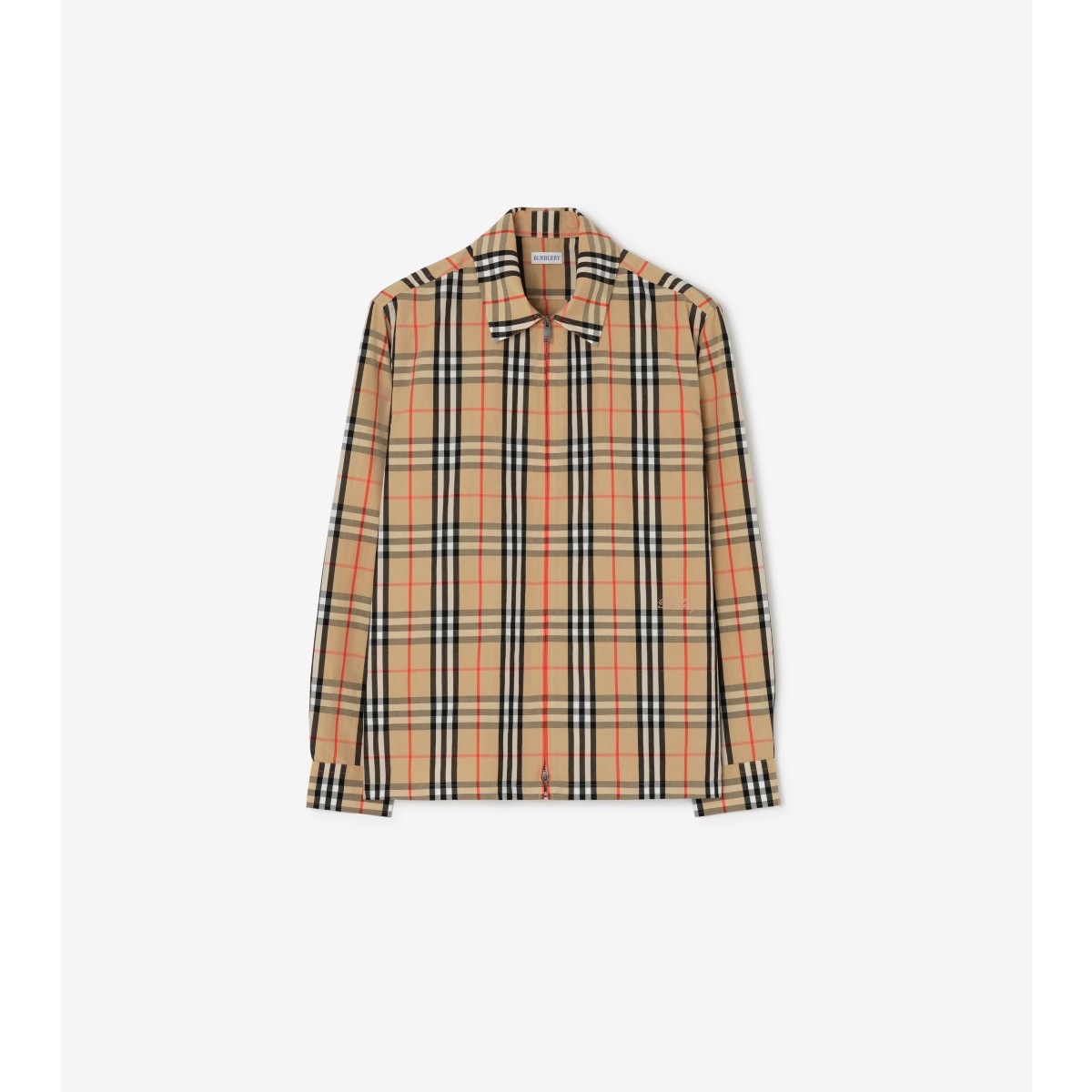  Check Cotton Linen Overshirt