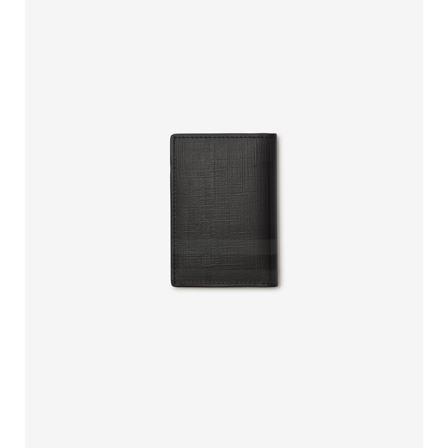City Check Folding Card Case in Iron grey - Men, Technical, Cotton