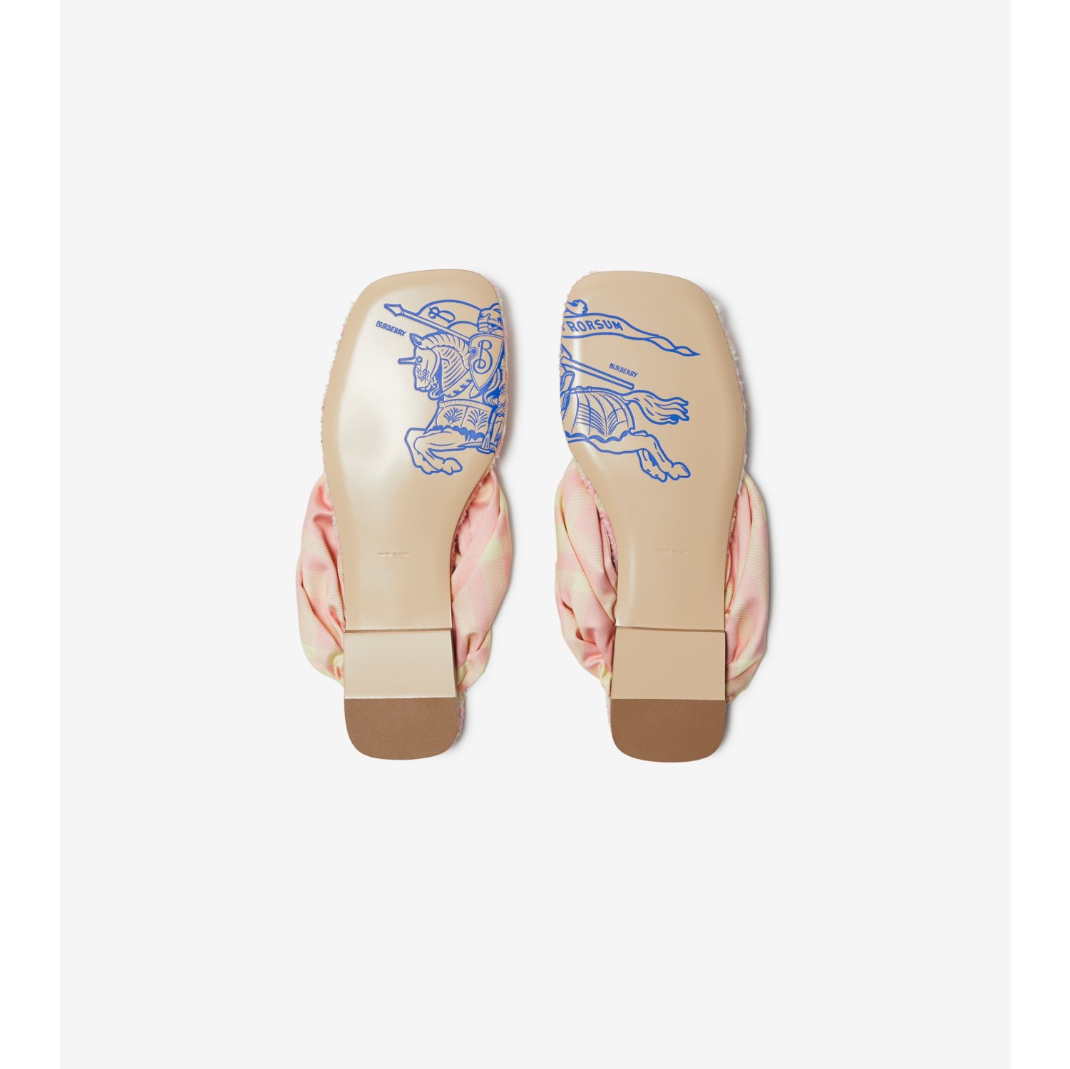 Check Pool Slides in Cameo Women Burberry® Official