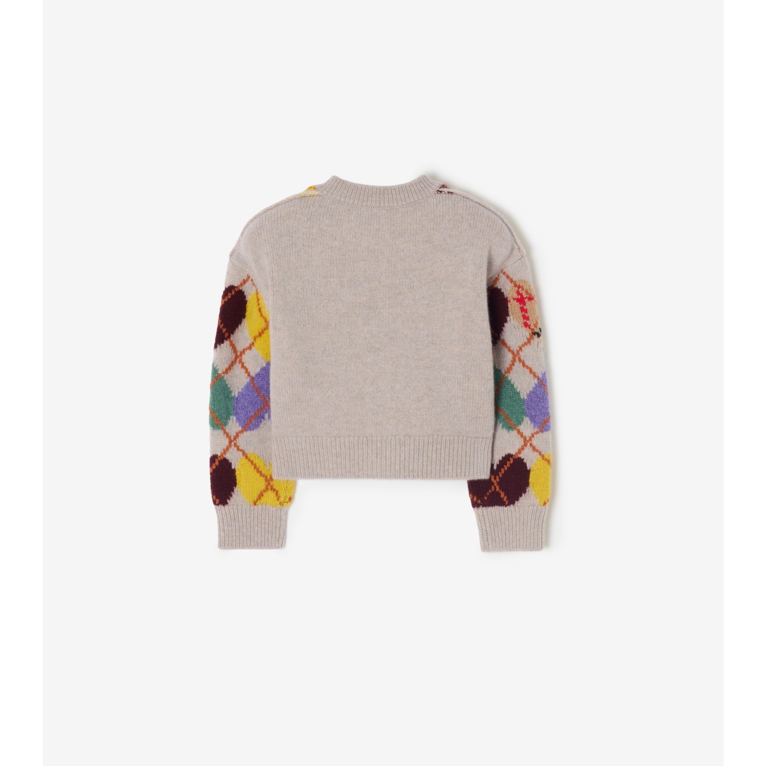 Wollcardigan mit Herzen im Argyle-Design