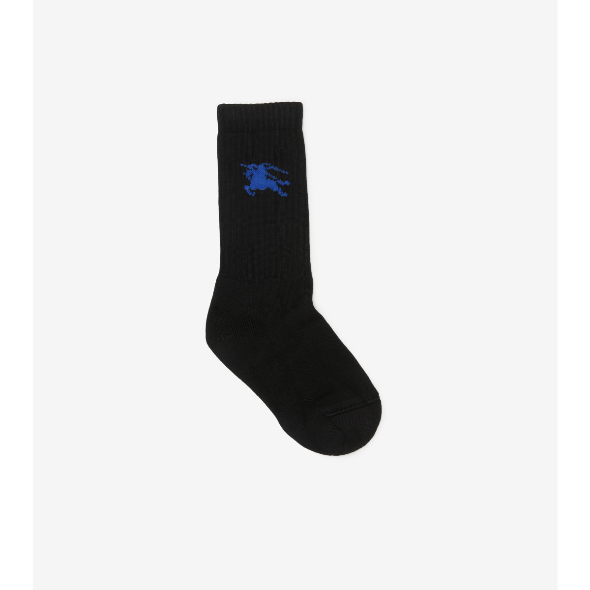 Burberry Equestrian Knight Crew Socks In Black