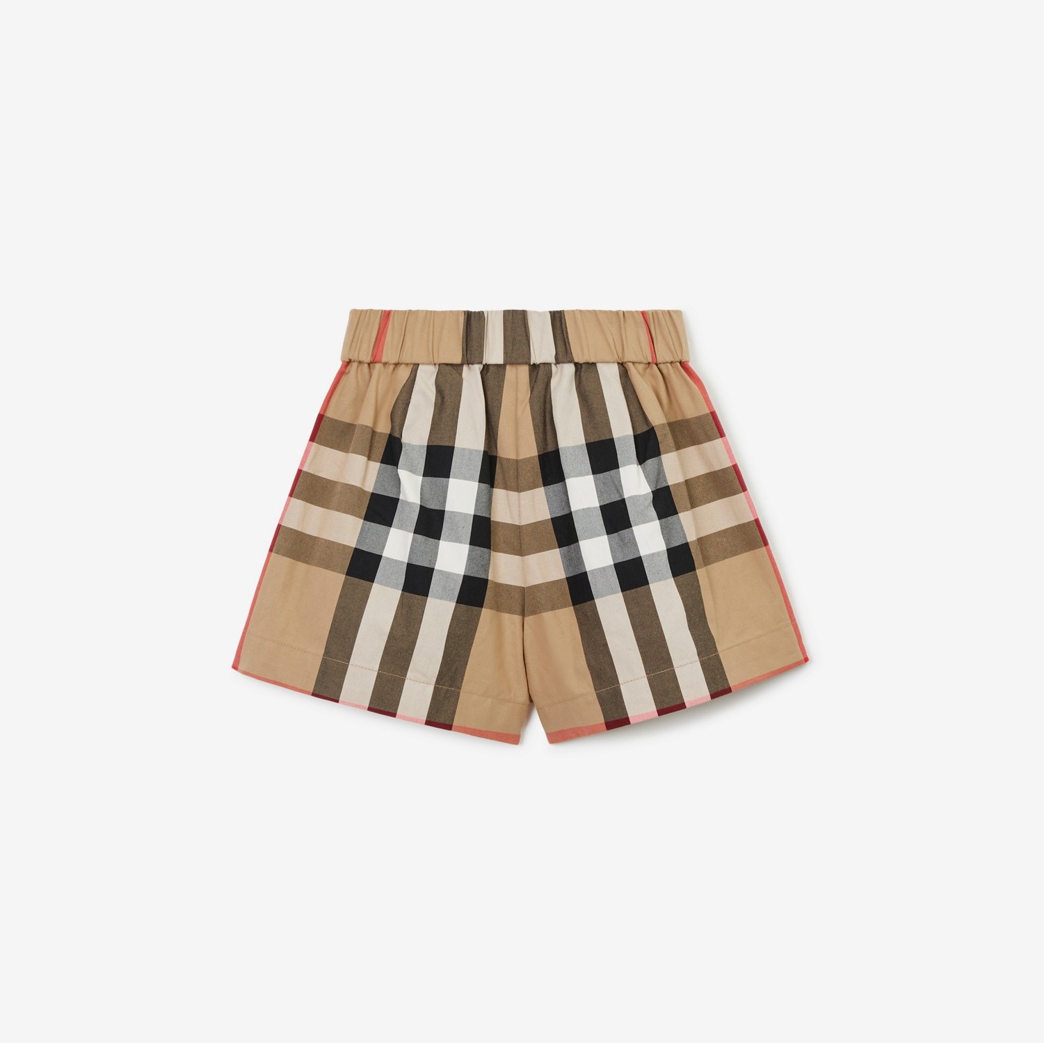 Check Cotton Shorts in Archive Beige | Burberry® Official