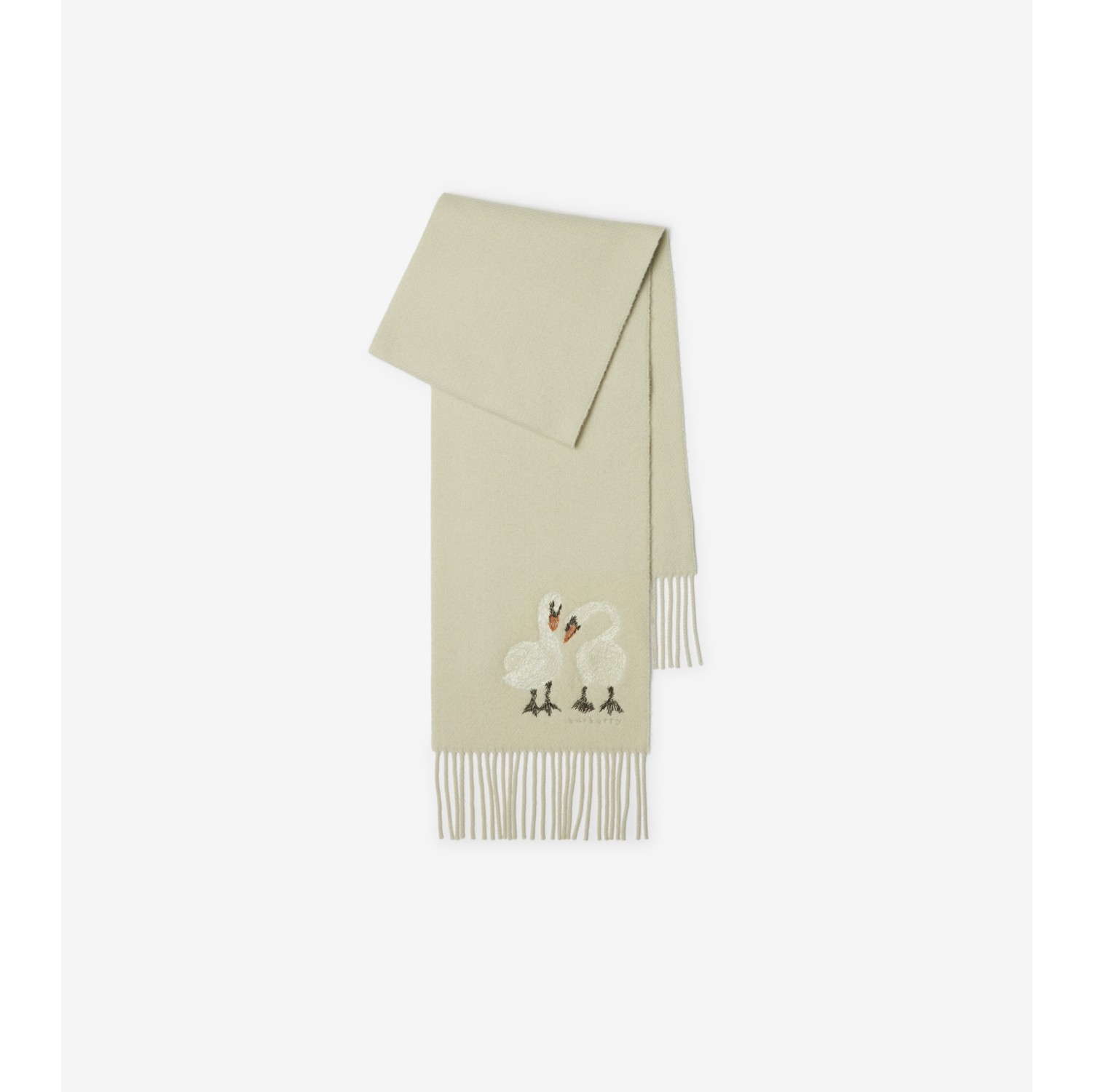 Swan Wool Cashmere Scarf