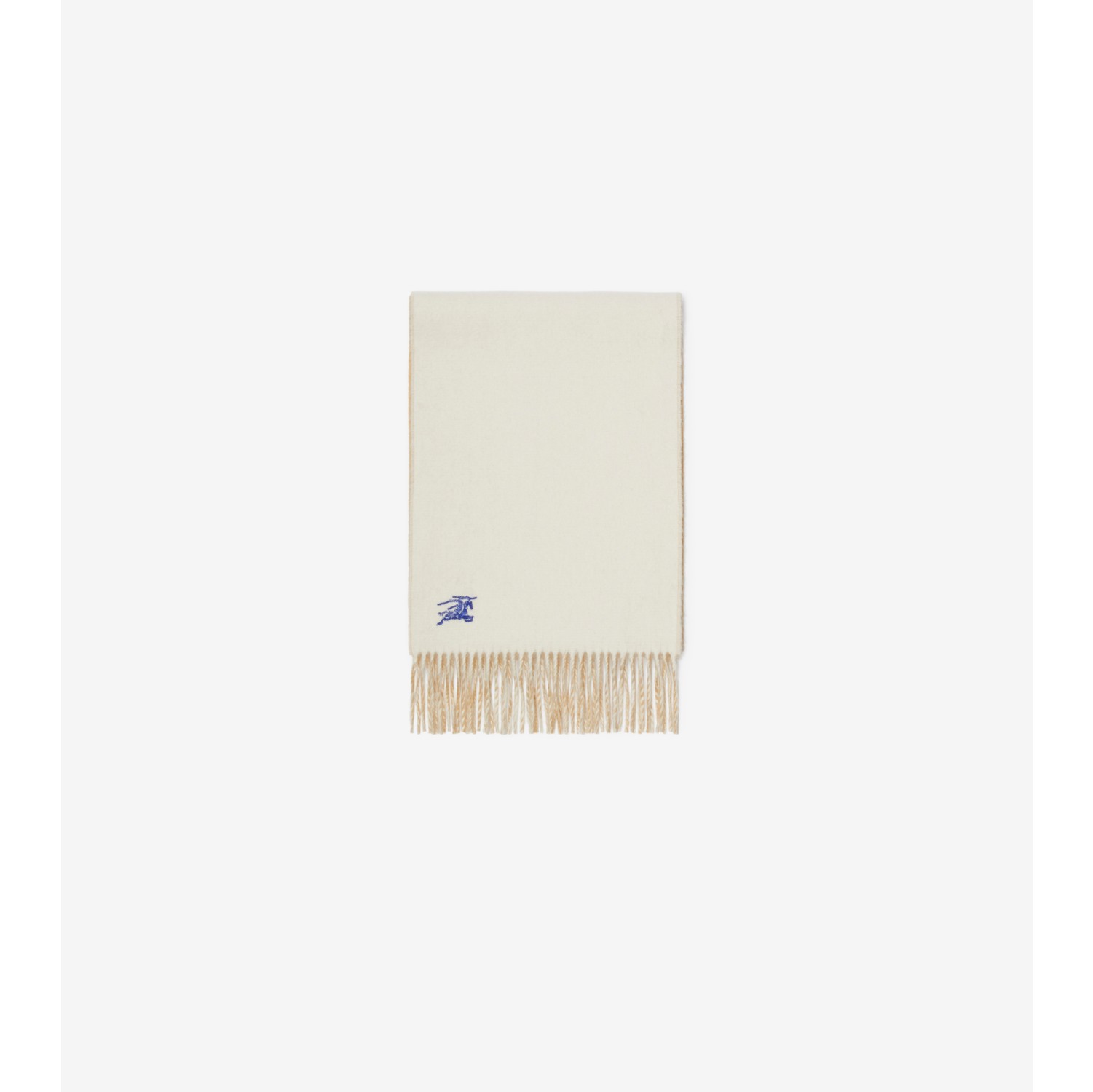 Reversible Cashmere Scarf in Sand beige/neutral white | Burberry® Official