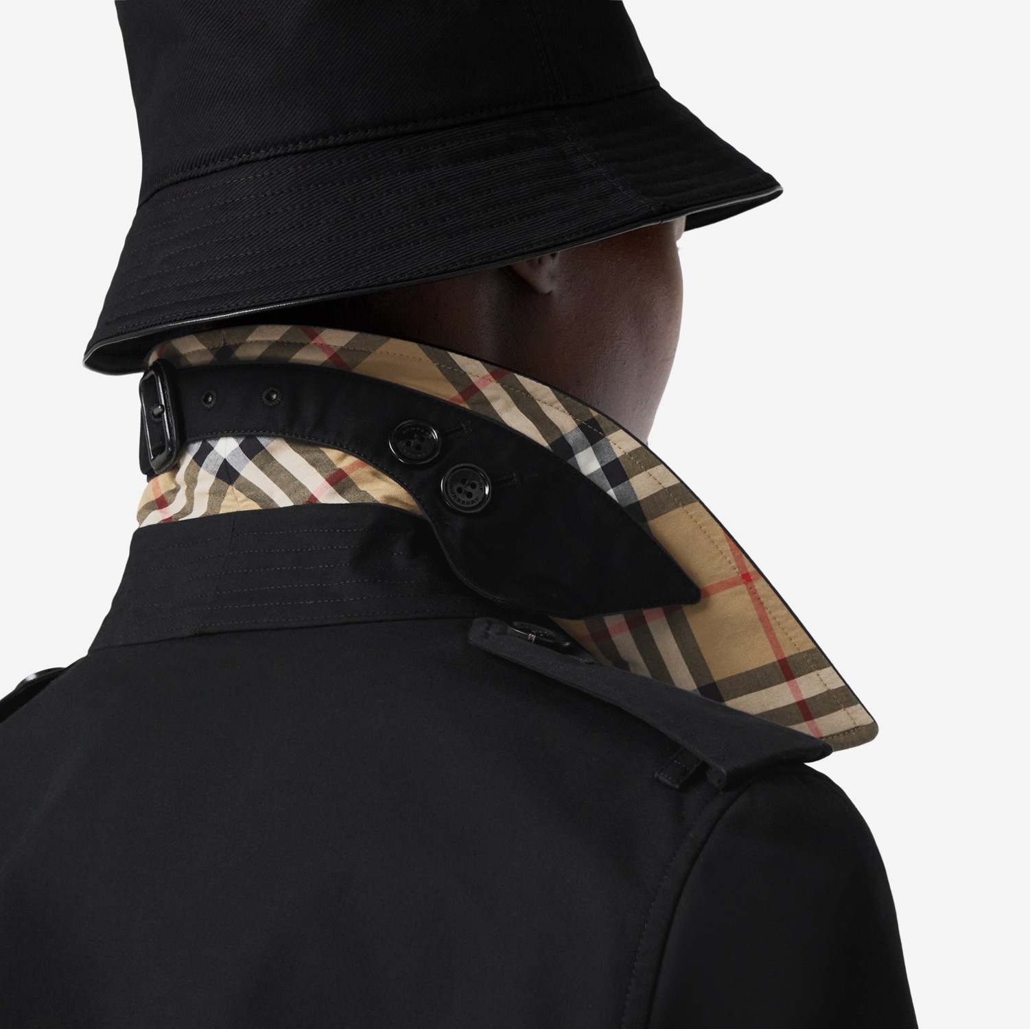 肯辛顿版型 – 中长款 Heritage Trench 风衣 (黑色) - 女士 | Burberry® 博柏利官网