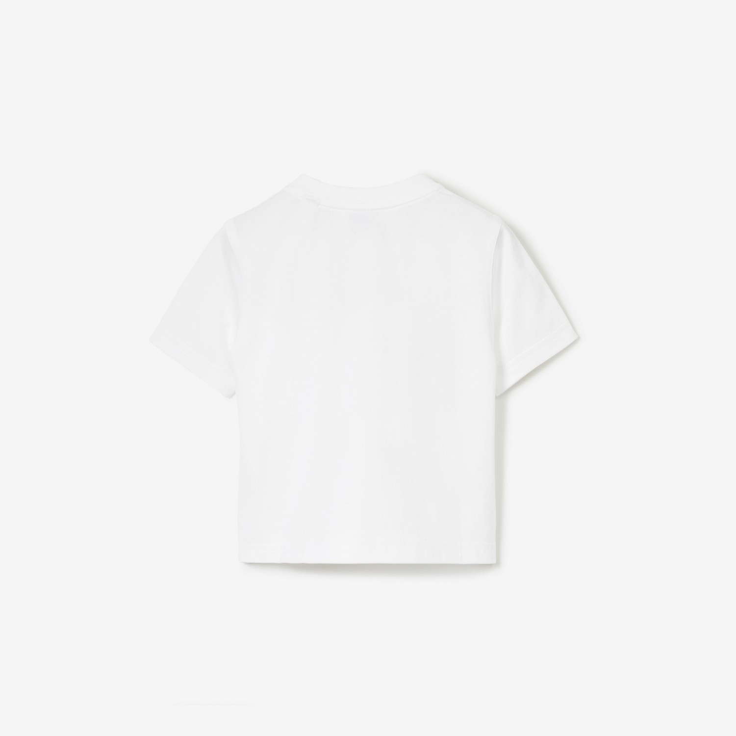 토마스 베어 프린트 코튼 티셔츠 (화이트) - 아동 | Burberry®
