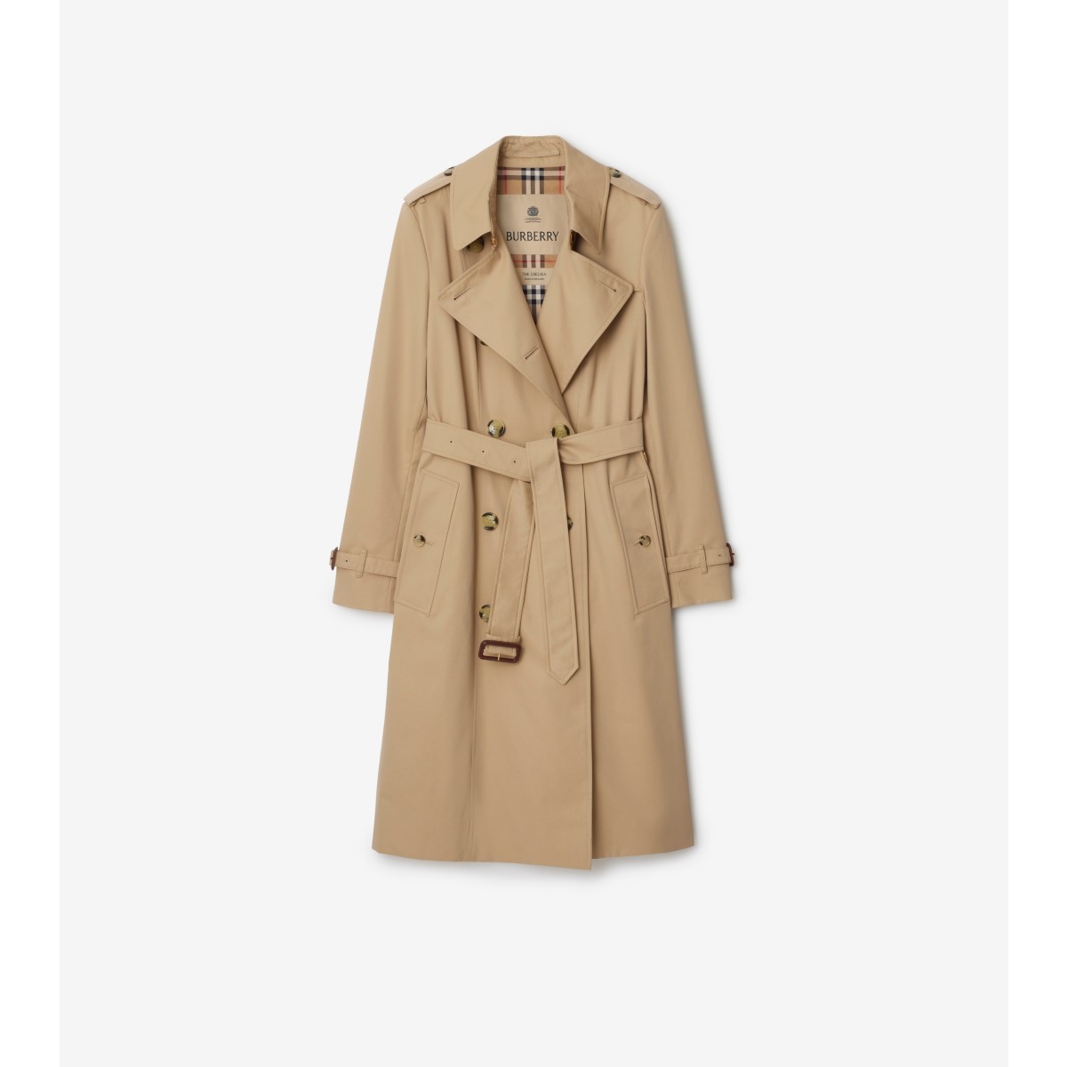  Check Long Chelsea Heritage Trench Coat