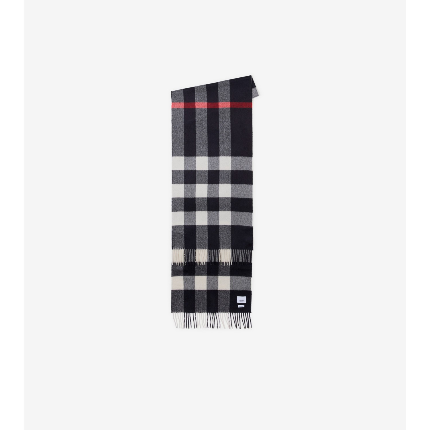 White plaid cheap burberry scarf