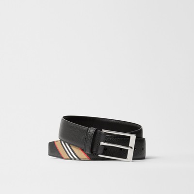 burberry grainy leather belt