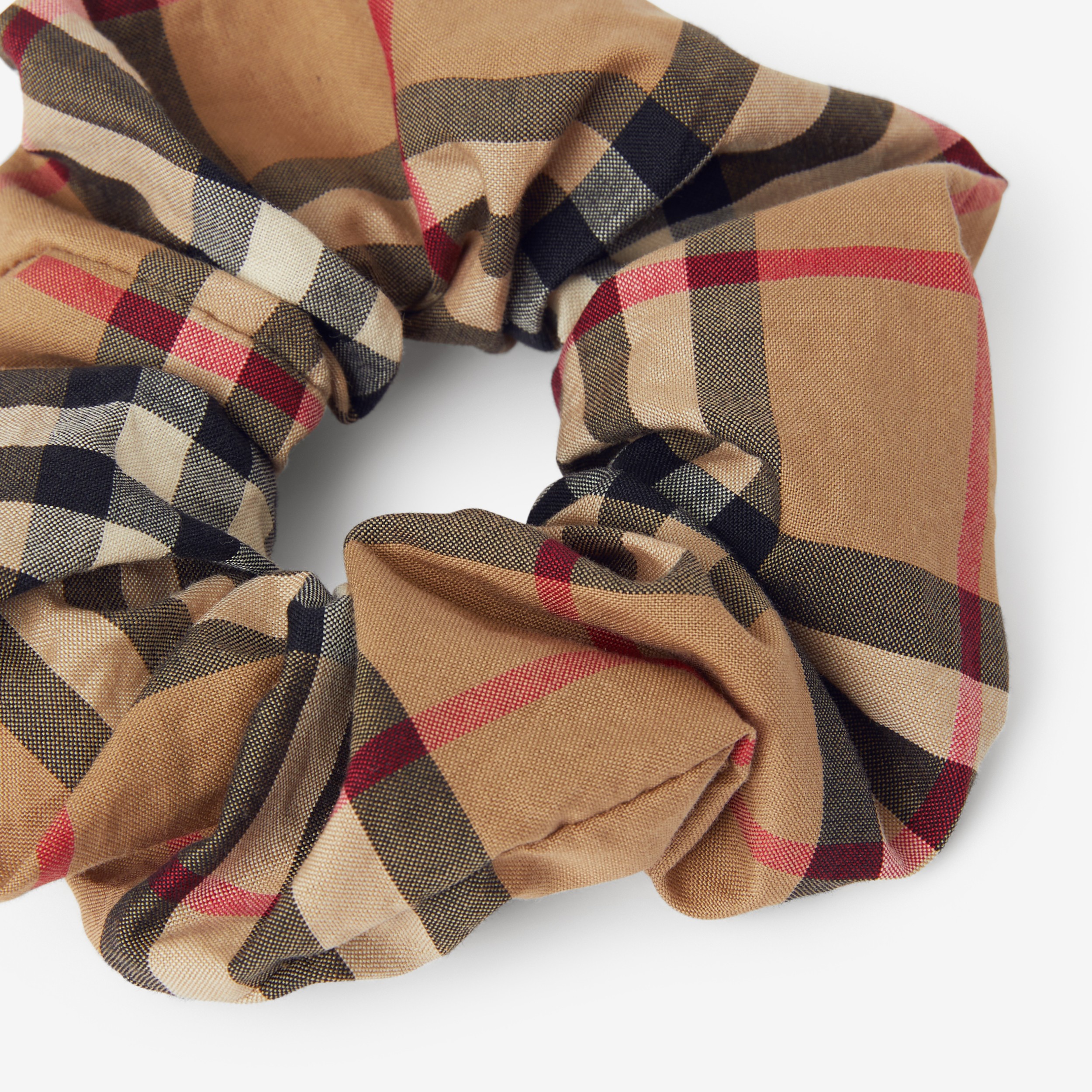 Vintage Check Cotton Scrunchie in Archive Beige | Burberry® Official