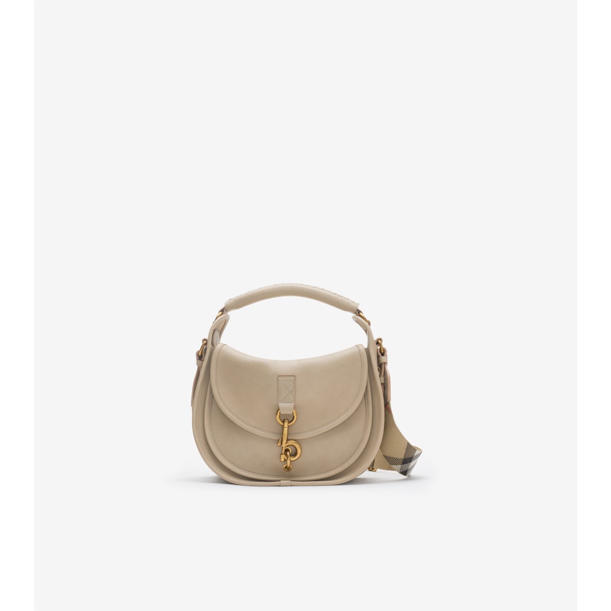  Check Small B Clip Messenger Bag