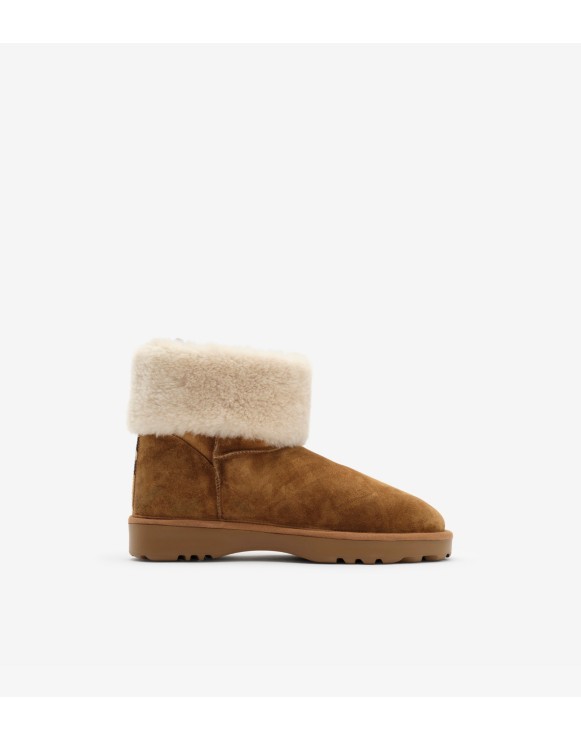 Check Shearling Flint Boots